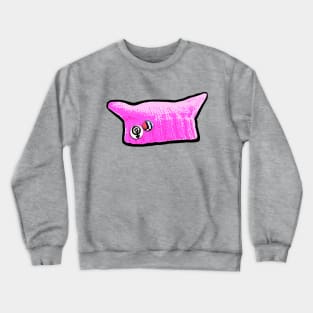 Pussy Hat with Buttons Crewneck Sweatshirt